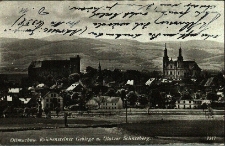 Otmuch&oacute;w : panorama miasta z widokiem na G&oacute;ry Opawskie