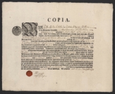 Kopia świadectwa ukończenia praktyki wydana przez Cech Garbarzy /czerwonosk&oacute;rnik&oacute;w/ w Prudniku na nazwisko Franciszek Antoni Kronnis