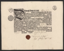 Dyplom mistrzowski wydany przez miasto Białą Prudnicką dla Andrzeja Geijera