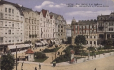 Lwów : Plac Halicki i ulica Wałowa