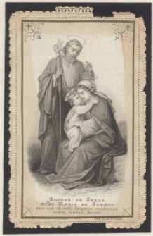 Auprez de Jezus avec Marie et Joseph tout est charit&eacute;, douceur, tedresse ordre, travail, devoir.