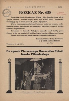 Na Posterunku : tygodnik poświęcony sprawom policji państwowej. R.17, nr 21