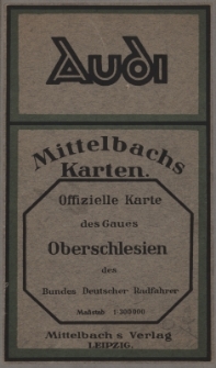 Offizielle Gaukarte Gau 34 Glatz-Neisse und Gau 35 Oberschlesien