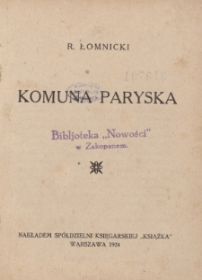 Komuna Paryska