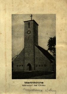 Marcinkowice : kości&oacute;ł pw. św. Marcina od strony gł&oacute;wnego wejścia