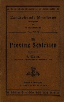 Die Provinz Schlesien
