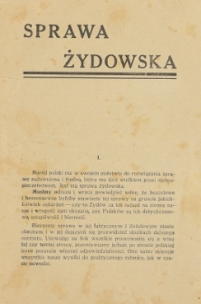 Sprawa żydowska