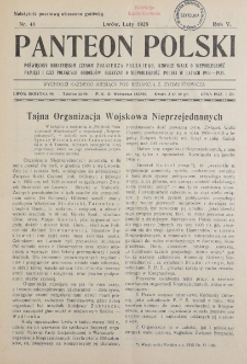 Panteon Polski. R.V, z.41