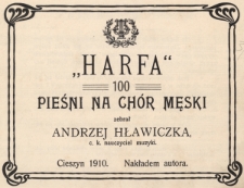 „Harfa” : 100 pieśni na chór męski
