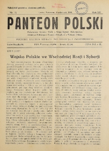 Panteon Polski. R.VII, z.72