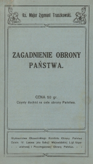 Zagadnienia obrony państwa