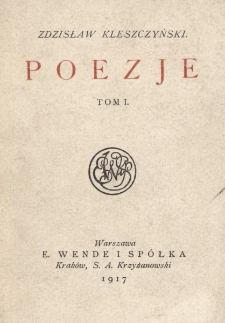 Poezje. T.1