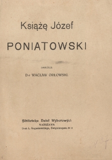 Książę J&oacute;zef Poniatowski