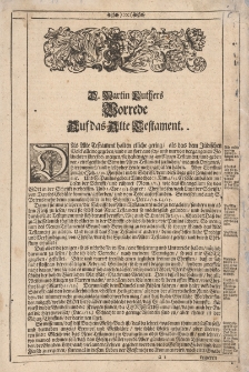Biblia, Das ist: Die gantze Heilige Schrifft, de&szlig; Alten und Neuen Testaments : Wie solche von Herrn Doctor Martin Luther Seel. Jm Jahr Christi 1522. in unsere Teutsche Mutter-Sprach zu &uuml;bersetzen angefangen, Anno 1534