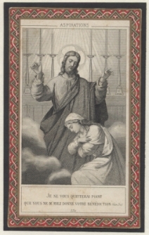 Je ne vous quitterai point que vous ne m'ayez donne votre benediction (Gen. 32)