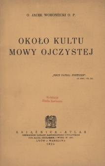 Około kultu mowy ojczystej