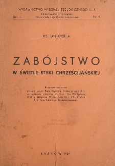 Zab&oacute;jstwo w świetle etyki chrześcijańskiej