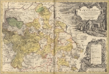 Principatvs Silesiae Karnoviensis nova et exactissima Tabula geographica : commontrans insimul districtus ac Statvs Minores Frevdenthal Olbersdorf et Stevberndorf / a I. W. Wieland... delineata, ob praematuram mortem auctoris denuo retificata per... Matthaeum a Schubart...