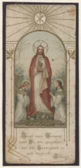 Brod vom Himmel hast Du uns gegeben das alle S&uuml;ssigkeit in sich begreift. Alleluja