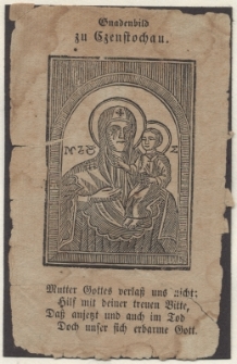 Gnadenbild zu Czenstochau.