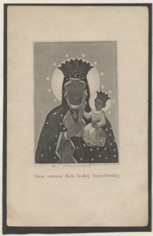 Obraz cudowny Matki Boskiej Częstochowskiej.