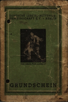 [Grundschein der Deutschen Lebens-Rettungs-Gemeinschaft e.V. Berlin.]
