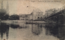 Oppeln : Partie an der Oder mit Pfarrkirche