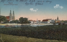 Oppeln : Oderpartie mit Kath. Kirche