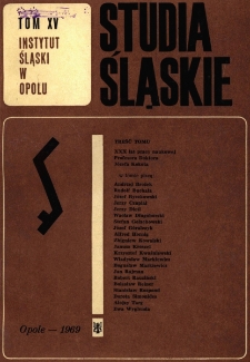 Studia Śląskie. Seria Nowa. T.15