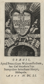 Pia desideria. Lib III ad Ferdinandv[m] IV, Hung. ac Boemiae Regem