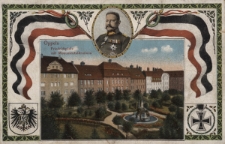 Oppeln : Friedrichplatz mit Monumentalbrunnen