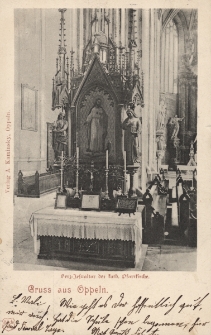 Gruss aus Oppeln : Herz=Jesualtar der kath. Pfarrkirche