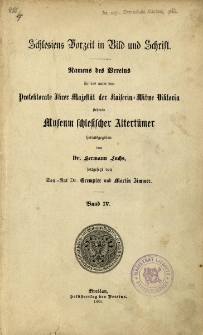 Zeitschrift des Vereins f&uuml;r das Museum Schlesischer Altert&uuml;mer, 1888
