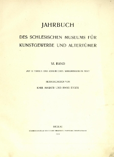 Zeitschrift des Vereins f&uuml;r das Museum Schlesischer Altert&uuml;mer, 1912