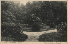 Bad Carlsruhe i. Schl. : L&ouml;wendenkmal im Kurpark