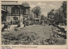 Bad Salzbrunn : Kurplatz mit Oberbrunnen und Kronenquelle