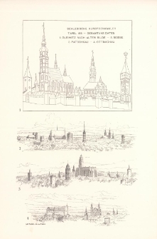 Tafel 185 Gesamtansichten : Gleiwitz nach altem Bilde ; Neisse ; Patschkau ; Ottmachau