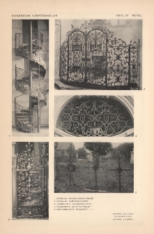 Tafel 211 Metall : Breslau Magdalenenkirche ; Breslau Barbarakirche ; Landeshut Gnaden Kirche ; Radmeritz Gruftkapelle ; Markersdorf Friedhof