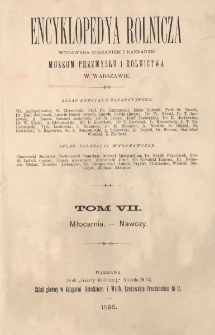 Encyklopedya rolnicza. T. 7 : Młocarnia- Nawozy