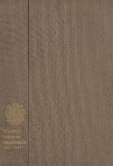 Bilderwerk schlesischer Kunstdenkm&auml;ler : Inhaltsverzeichnis der Mappe I. Mittelalter