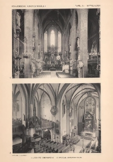 Tafel 34 Mittelalter : Liegnitz Oberkirche ; Breslau Barbarakirche