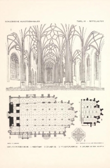 Tafel 41 Mittelalter : G&ouml;rlitz Peterskirche: Innenraum, Grundriss, Pfeilergrundriss, Grundriss Der Krypta