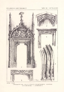 Tafel 50 Mittelalter : Breslau Rathaus ; G&ouml;rlitz: Neissstrasse 23, Rathaus, Peterstrasse 1, Untermarkt 5