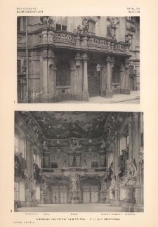 Tafel 141 Barock : Breslau Universität Hauptportal ; Leubus Fürstensaal