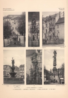 Tafel 150 Barock : Glatz Oberring ; Brieg ; Leobschütz ; Breslau Neumarkt, Ursulinerinnenturm ; Habelschwerdt ; Ratibor