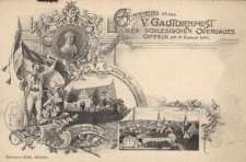 Erinnerung an das V. Gauturnfest des Schlesischen Odergaues Oppeln, am 17. August 1902