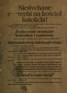 Niesłychane zaczepki na kości&oacute;ł Katolicki!