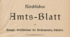 Kirchliches Amts-Blatt des Evangel. Konsistoriums der Kirchenprovinz Schlesien, 1932