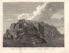 Anblick des Felsens Cukan, worunter sich Seel&ouml;wen aufhalten