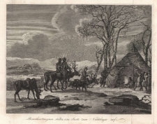 Rennthiertungusen stellen eine Jurte zum Nachtlager auf